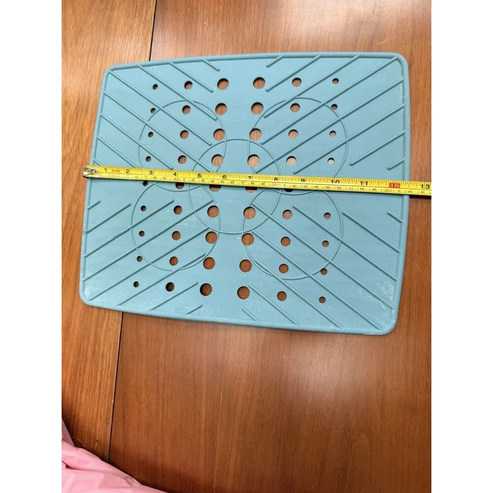 Vintage Better Home Rare Mint Green Rubber Sink Mat  Strainer mat 1996
